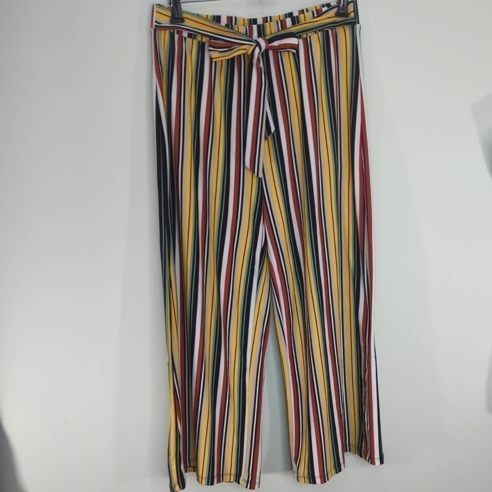 bobbie Brooks Vintage Inspired 80's Striped Crop Pants| MED